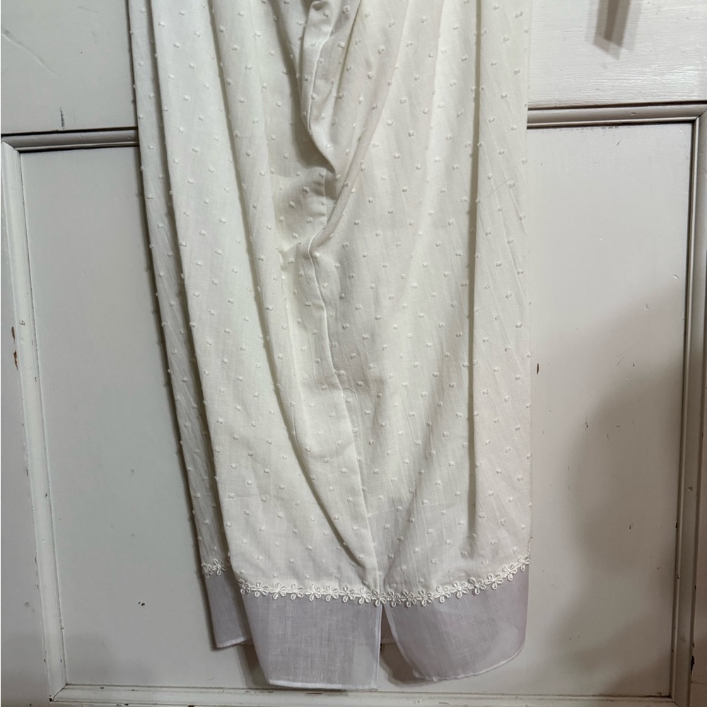 NEW!! Oscar de la Renta White Classic Pajama Set - Picture 5 of 6